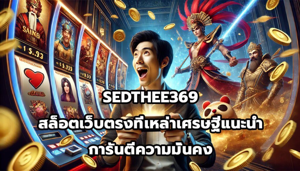SEDTHEE369 สล็อตเว็บตรงที่เหล่าเศรษฐีแนะนำ การันตีความมั่นคง
