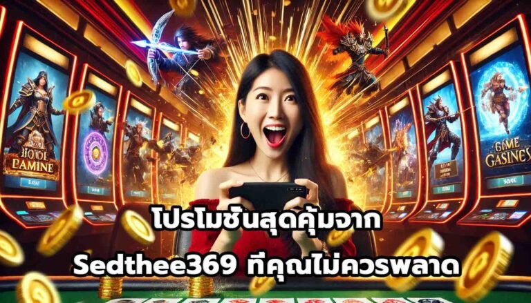 โปรโมชั่นสุดคุ้มจาก Sedthee369 ที่คุณไม่ควรพลาด-8
